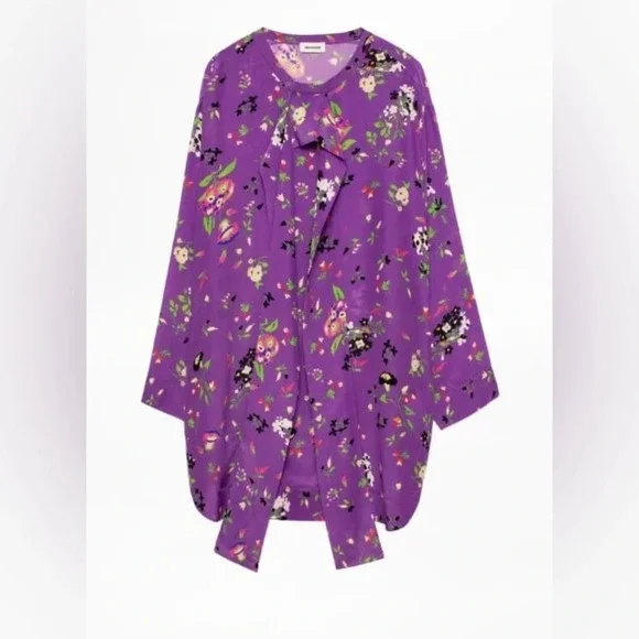 ZADIG &‎ VOLTAIRE RARE Tiu Uma Silk Dress - Picture 5 of 11